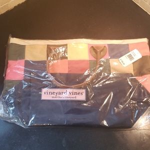 Vineyard Vines Patchwork Corduroy Tote Bag